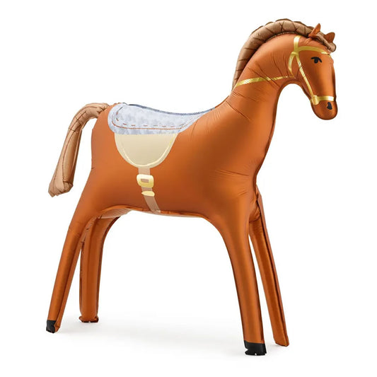 Standing Horse Foil Balloon - Brown