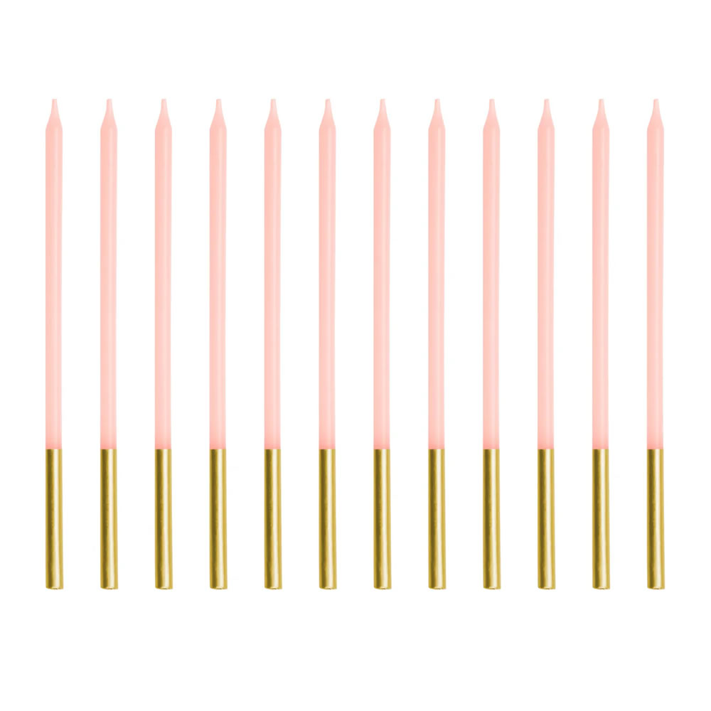 Tall Pink Candles