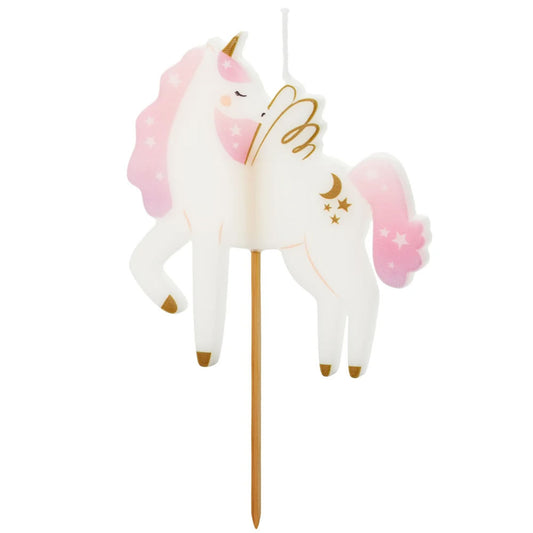 Unicorn Birthday Candle