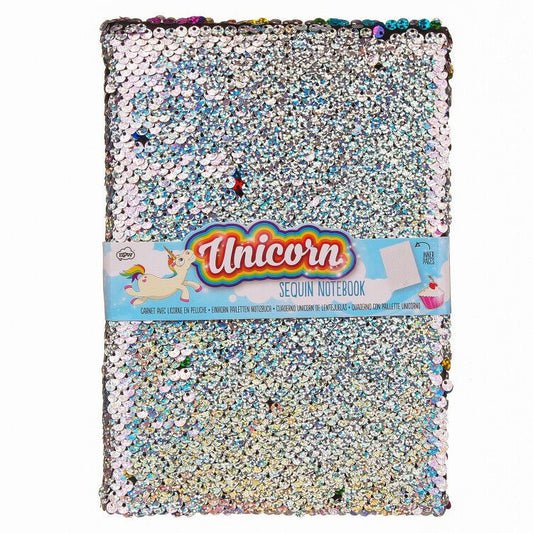 Unicorn Sequin Notebook