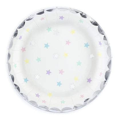 Unicorn Stars Paper Plates