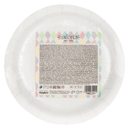 Unicorn Stars Paper Plates