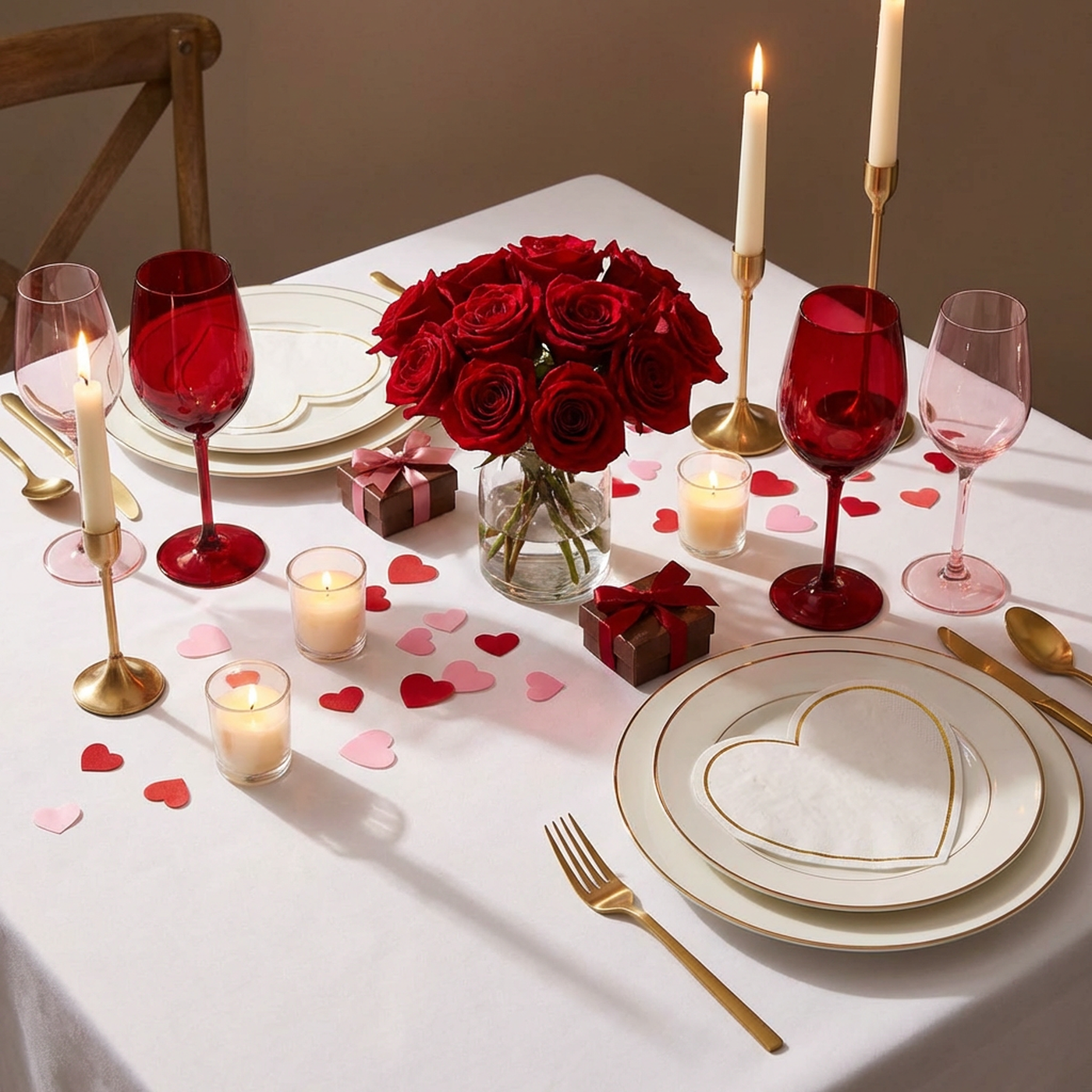 Heart Shaped Paper Napkins