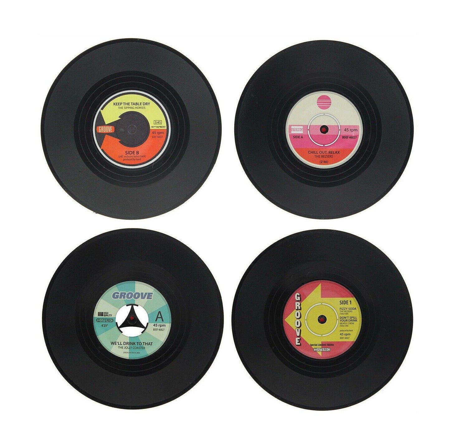 Vinyl Retro Record Coasters