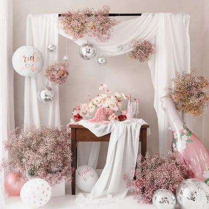 White and Rose Gold Bride to Be Balloon