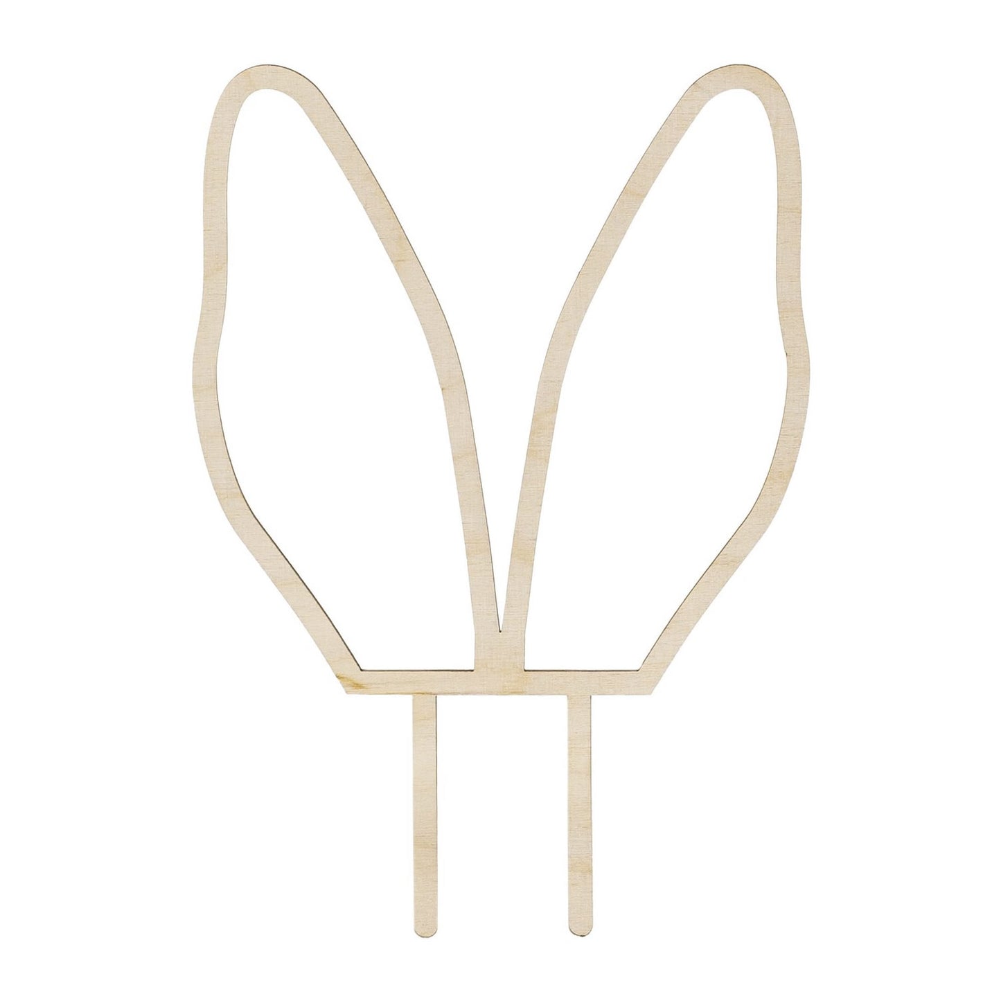 Bunny Ears Wooden Cake Topper