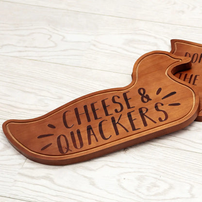 Wooden Cheese and Quackers Charcuterie Board