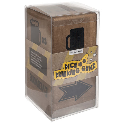 Wooden Dice Drinking Game, Set of 2
