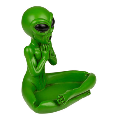 Yoga Alien Figurine Ashtray