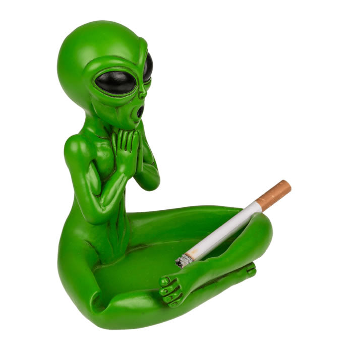 Yoga Alien Figurine Ashtray