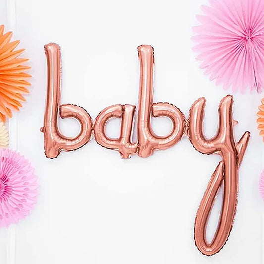 Baby Foil Balloon - Rose Gold