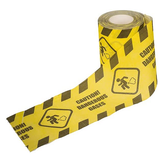 Caution Dangerous Gases Toilet Roll