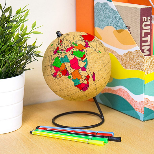 Colour In Cork Globe